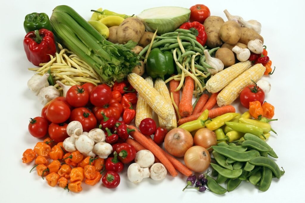 Fresh vegetables illustrating food storage with a vacuum sealer or freezer bags