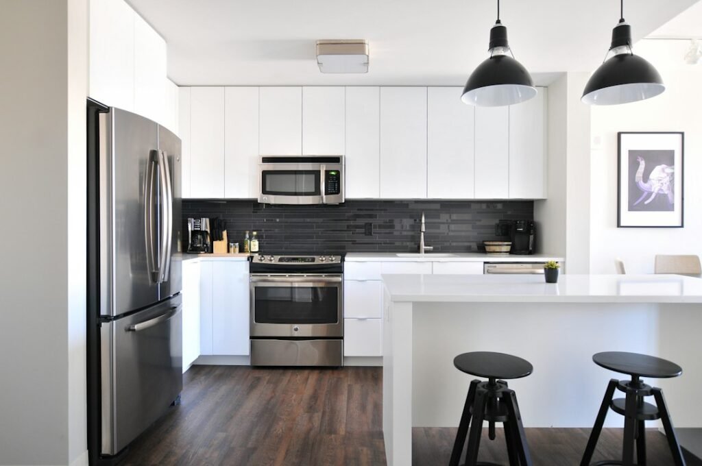 Organized compact kitchen used to illustrate small kitchen appliance buying decisions
